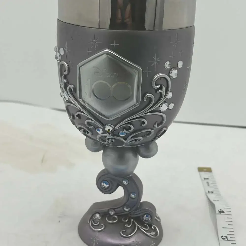 New Enesco Disney Showcase 100 Years of Wonder Decorative Chalice Goblet, 7.09”